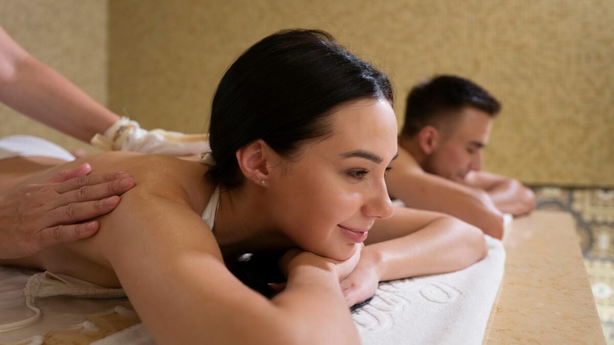Couples Enjoying massage